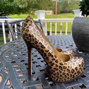 Bebe Leopard heels. 8